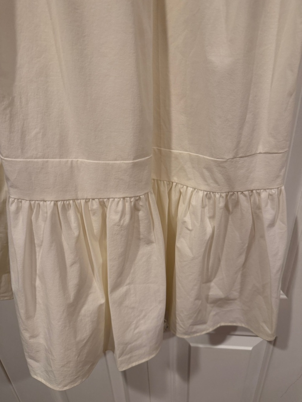 Rachel Parcell Cream Square Neck Puff Sleeve Midi Dress medium - Picture 3 of 8